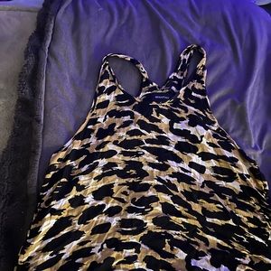 CHEETAH print!! small tank top very flowy y2k